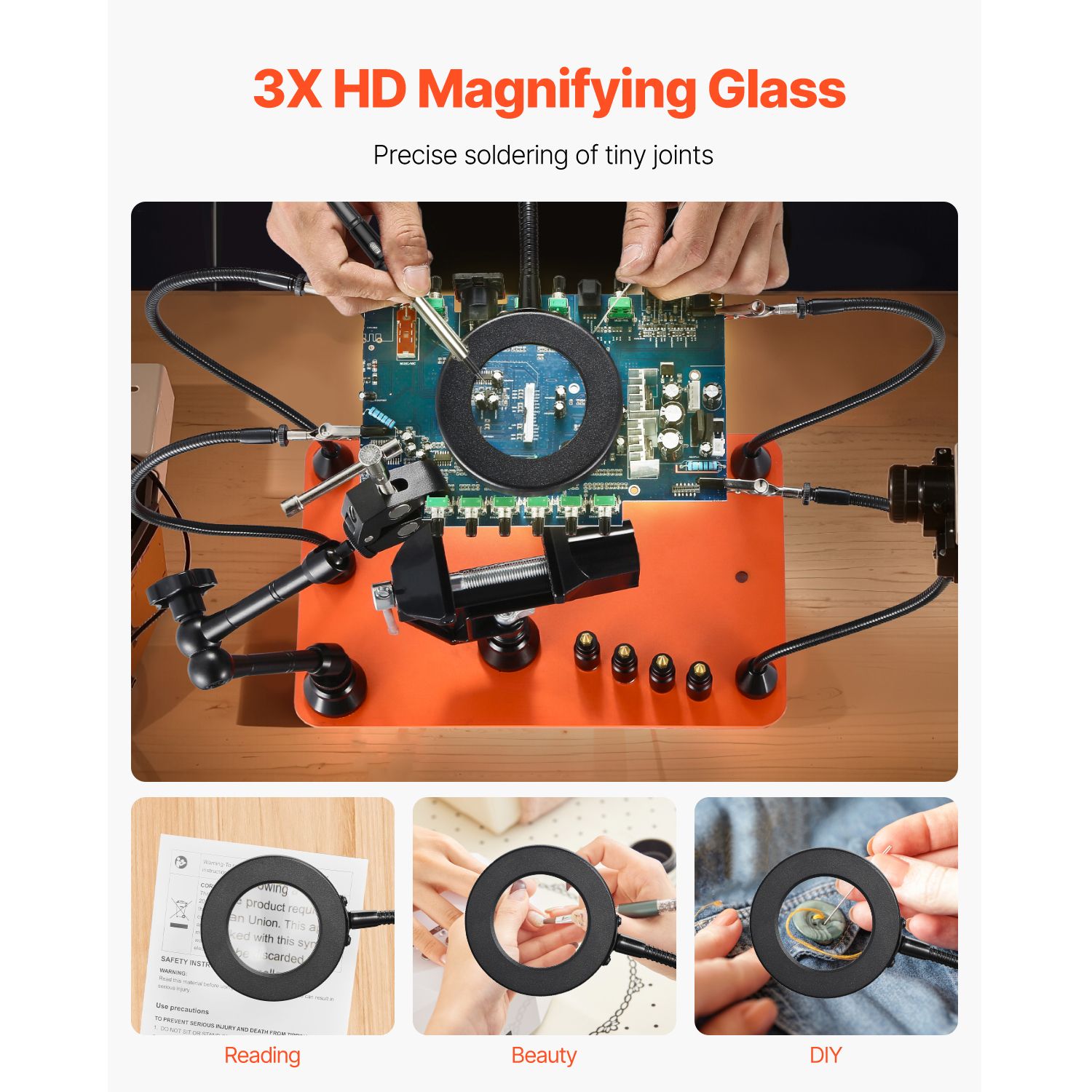 자석식 보조 손 납땜 스테이션, 4암 서드 핸드 도구, - Electronics Repair Hobby 리뷰 및 가격