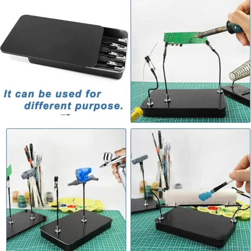 자석식 PCB 홀더 납땜 스테이션 12개의 유연한 암과 - Electronics Repair Hobby 리뷰 및 가격