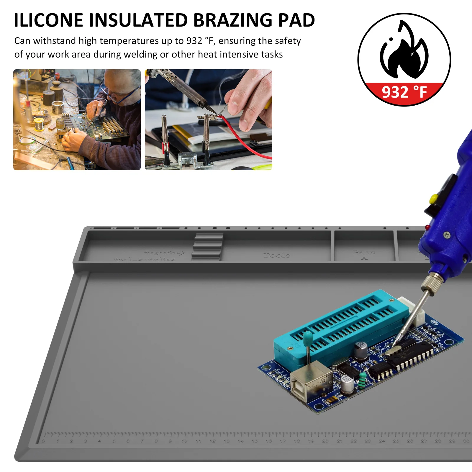 납땜 스테이션 매트 실리콘 작업 수리 패드 932 °  - Electronics Repair Workstation 리뷰 및 가격