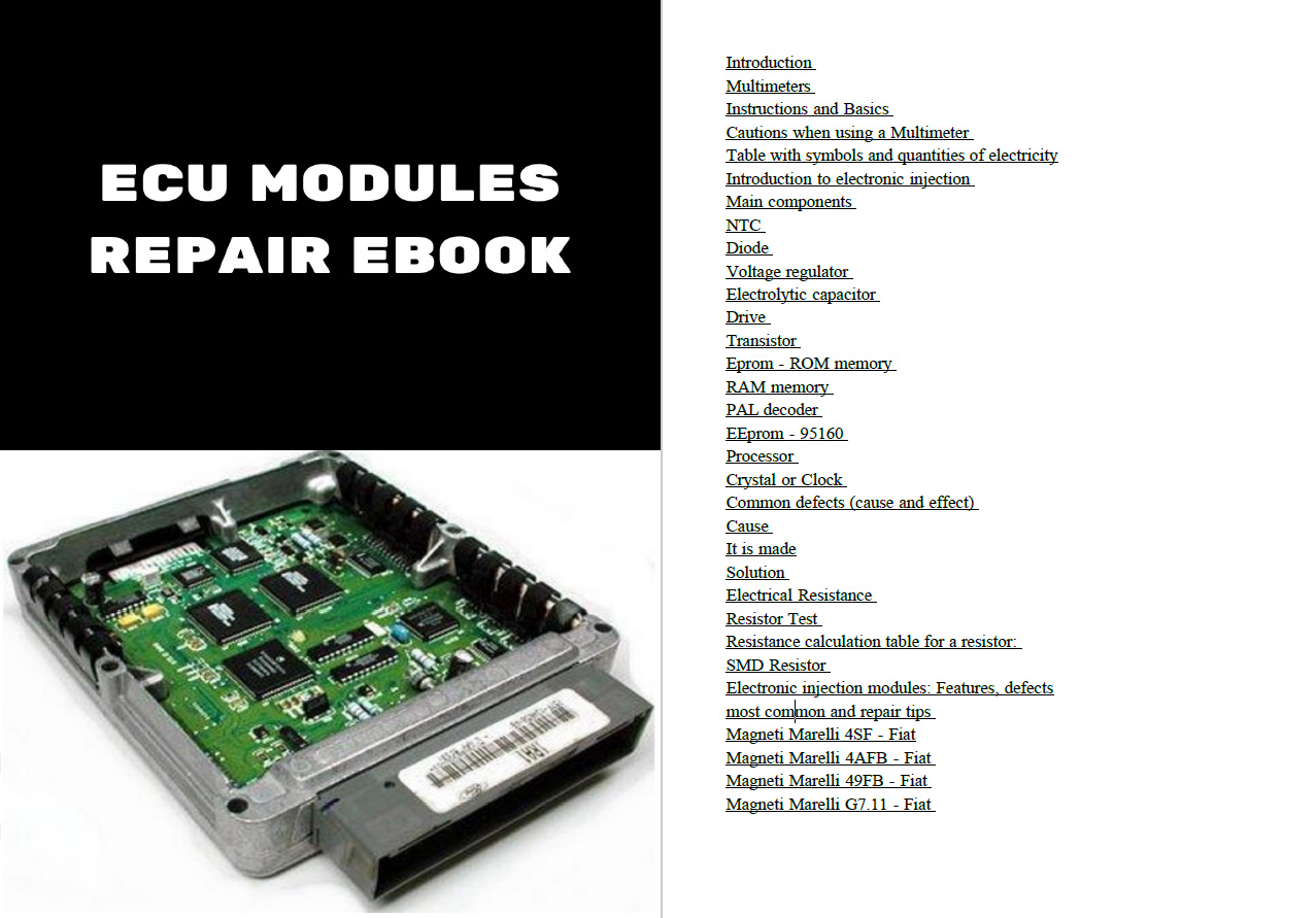 5 PCS ECU 수리 매뉴얼 워크샵의 주입 모듈 수리 - Electronics Repair Guide 리뷰 및 가격