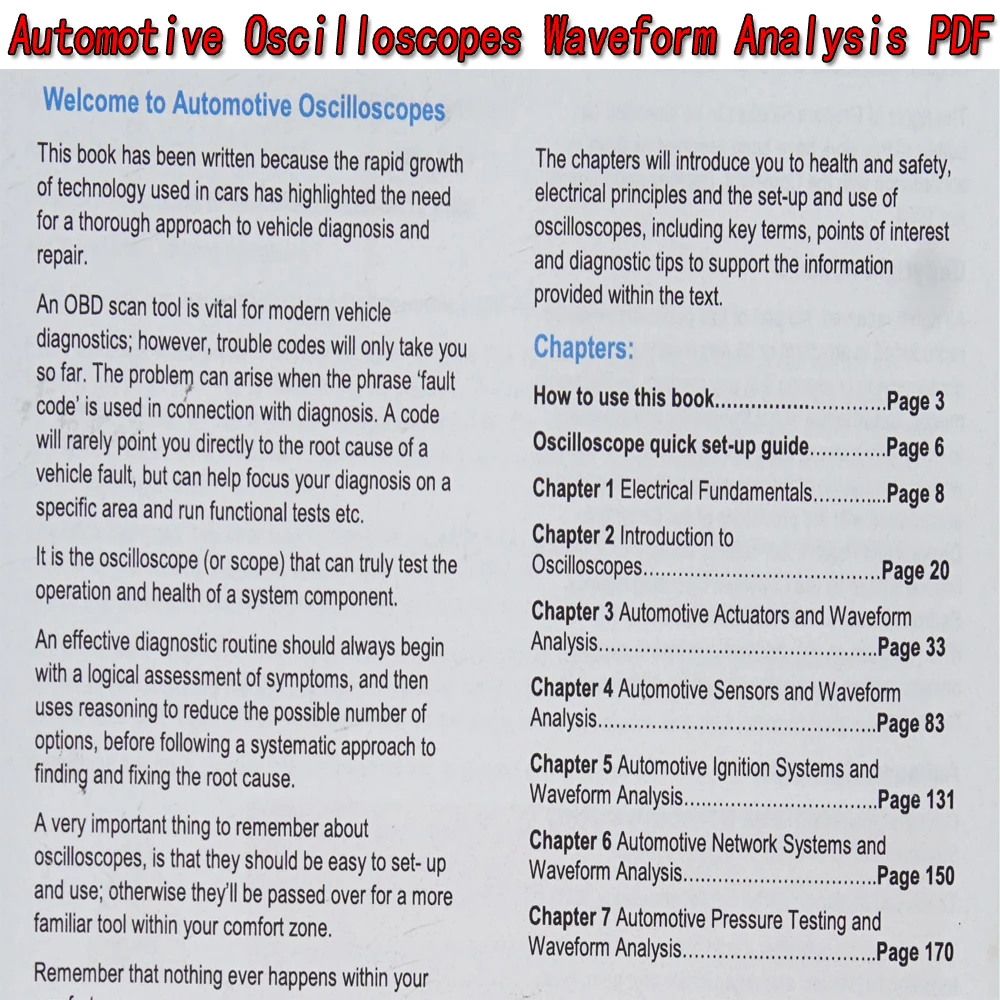 자동차 오실로스코프 파형 분석 PDF 자동차 수리 진단 - Electronics Repair Guide 리뷰 및 가격